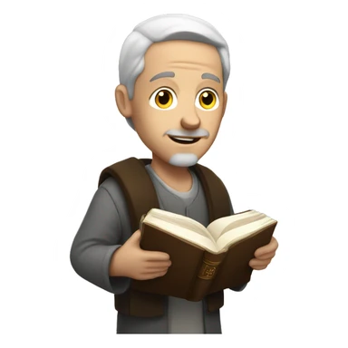 White man with bible sticker