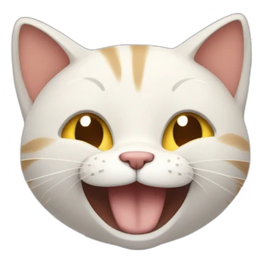 cat with thumbs up muscles and big smile sticker