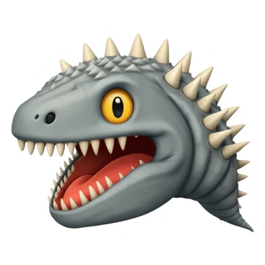 Sand worm from dune make the mouth a hole with long spiky teeth sticker