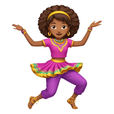 create a person emoji of Barcavibe is the superpower name Brings energy, momentum, and structure more fun and dancing more coloful sticker