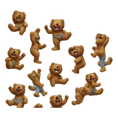 Jerry Garcia with dancing bears from Grateful Dead and make it look trippy and cool sticker