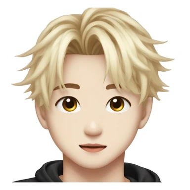 Stray kids bangchan blonde hair sticker