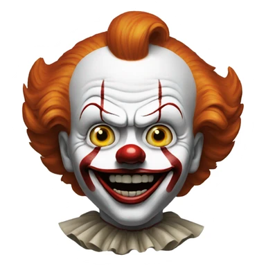circular pennywise the clown sticker