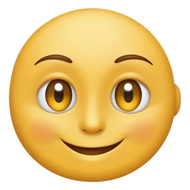 Profile smilie side eyed one eye sticker