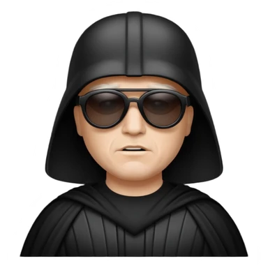 Dark vador Ève-Charlotte des lunnettes noires sticker