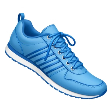 make an emoji of blue shoe laces only sticker