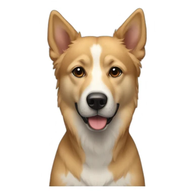 Chien border colis sticker