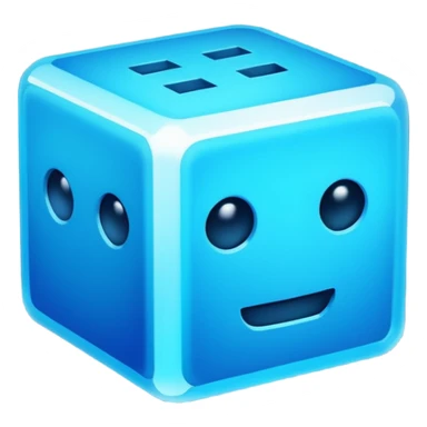 Geometry dash shaped cube sticker
