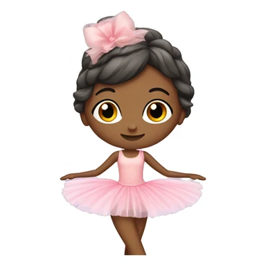 Pretty ballerina with tutu sticker
