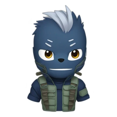 Kakashi Hatake et Stitch  sticker