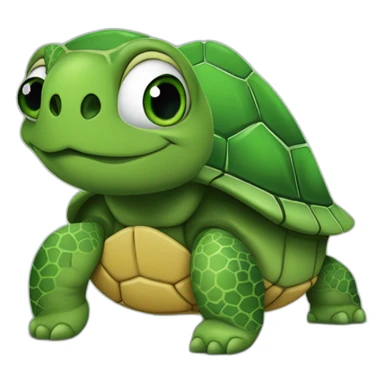 Tortue avec dessus ronaldo qui porte bébé macron sticker