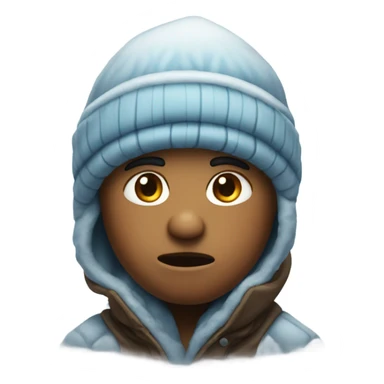 Shivering cold sticker