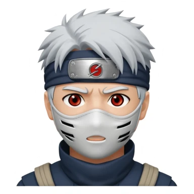 Kakashi hatake in sharingan eyes amsk sticker