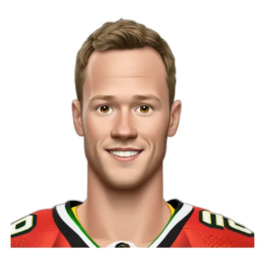 Jonathan Toews as rainbow beach bum sticker
