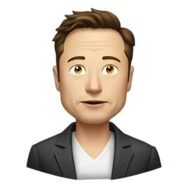 elon musk poor sticker