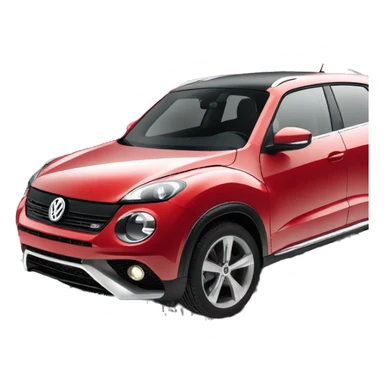 volkswagen juke red sticker