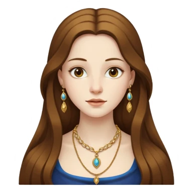  portrait of a Renaissance woman sticker