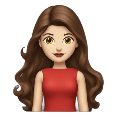 Alexandra Daddario red dress sticker