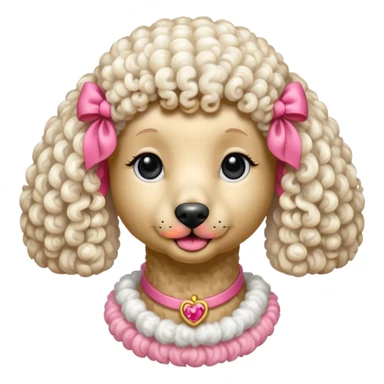 Poodle Rosa sticker