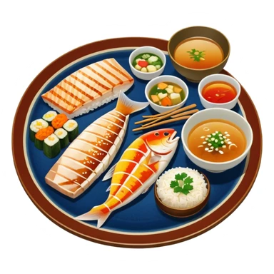 japanese breakfast platter sticker