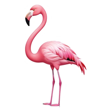 En flamingo som soler seg  sticker