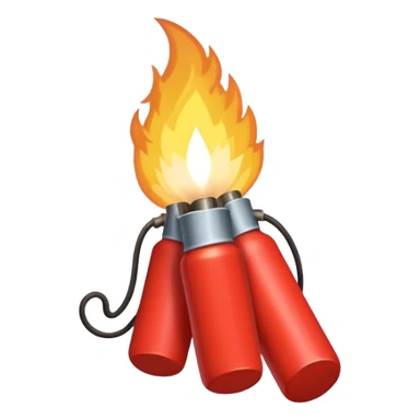 Bundle of dynamite with lit  sticker