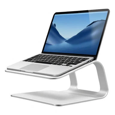 laptop stand white sticker