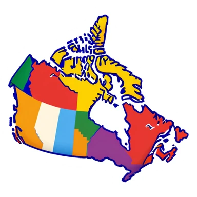 canada map sticker