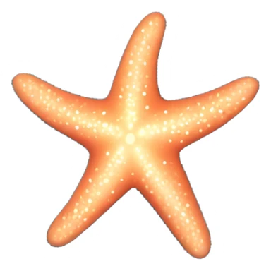 A glowing starfish (⭐) with soft lines that radiate outward, surrounded by a calming swirl of ocean waves sticker