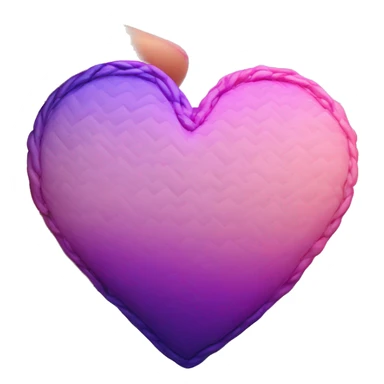 Pink and purple ombré heart sticker
