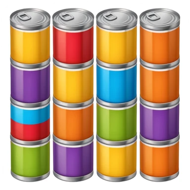 canned food in a box sticker