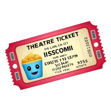 theatre movie ticket sticker