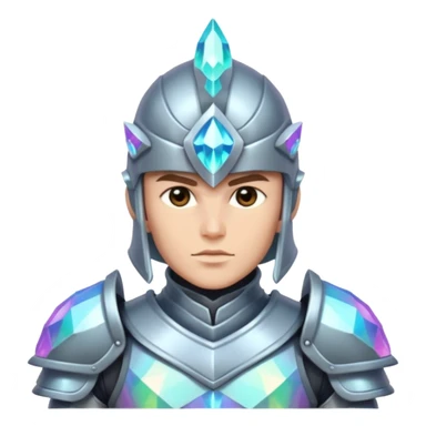 crystal-armored warrior sticker