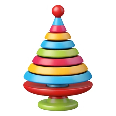 colorful spinning top toy, no face sticker