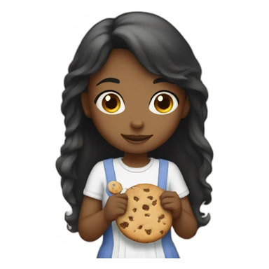 Fair Girl giving cookie sticker