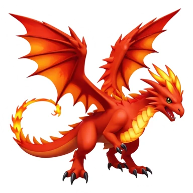 Dracofeu Pokémon sticker