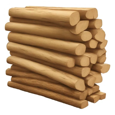 Trailer load of wood  sticker