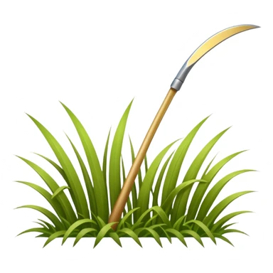 Beige A blade of grass sticker