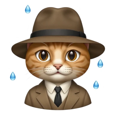 cat mafia corleone rain sticker