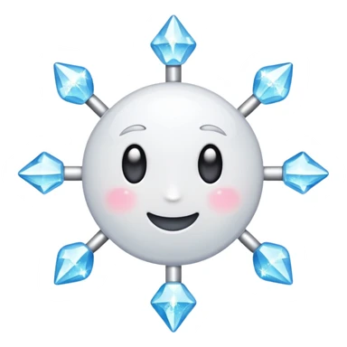 glitter white symbol of health + sticker