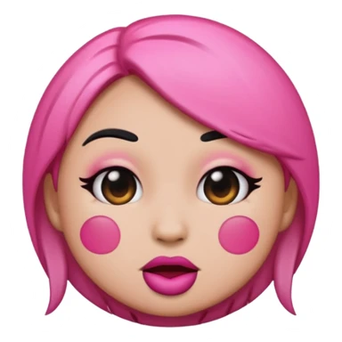 Sasssy emoji baddie edition a circle emoji sticker