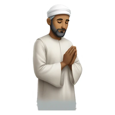 ein muslim who is praying and is in sajda making dua sticker