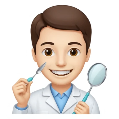 generate a dentist emoji that treats teeth sticker