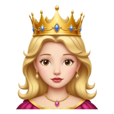 beauty and the beast queen in crown sticker