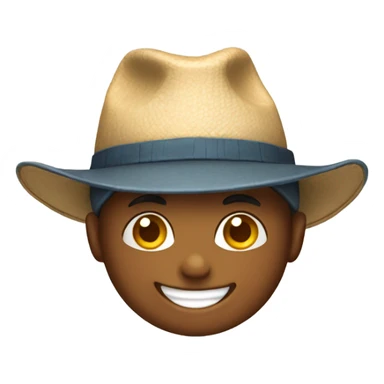 happy boy in a hat sticker