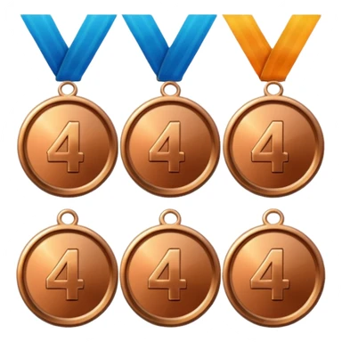 4th place medals sticker