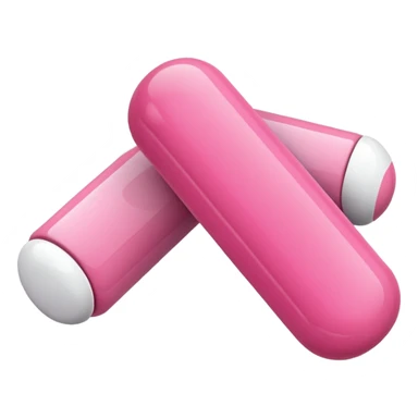 pink and white medication sticker