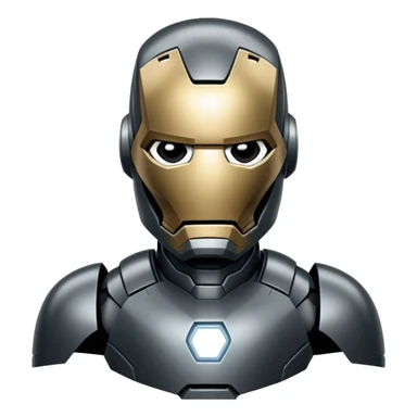 james rhodes black iron man from  from civil war sticker