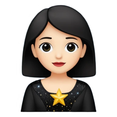 
esta noche solo las lula y estrellas sin fondo sticker