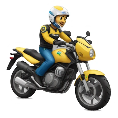 Moto en rio sticker